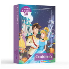 Cuento + Puzzle 30Pza Cenicienta Mundicrom
