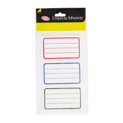 Etiqueta Escolar standard 12un