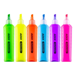 Set 06 Destacador Colores Adix