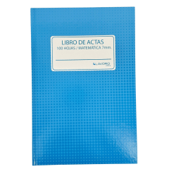 Libro De Actas 100Hj Mat 7Mm Empastado Foliado