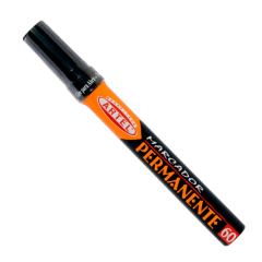 Marcador Permanente Negro Biselado 60 Artel