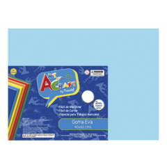 10Un Goma Eva Lisa 40x60Cm Celeste Art&Craft