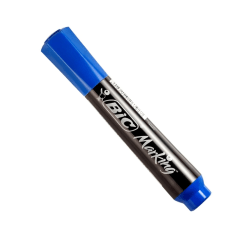 Marcador Permanente Redondo Conico Rec Azul