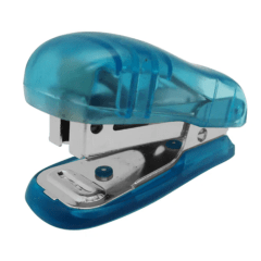 Corchetera Mini Plast Azul P/10Hj 26/6