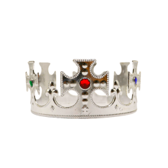Corona Principe Plastico Plateado