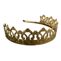 Corona Metalica Reina Dorado