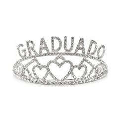 Corona Metalica Graduado Plateado Feco