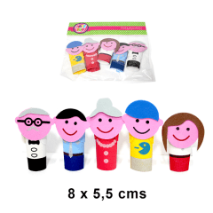 Titere Dedo Goma Eva 5Un