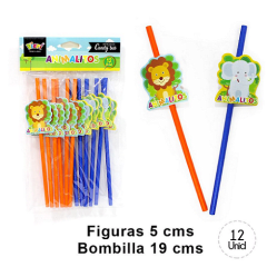 Set 12Un Bombillas Animalitos