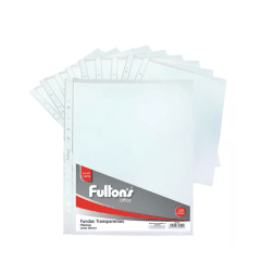 Funda Transparente 100Un Carta Fultons