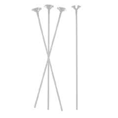 Varilla 10 Unidades Portaglobo Blanco 40Cm