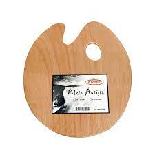 Paleta Madera Ovalada 20X30Cm