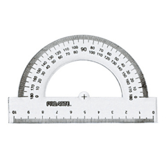 Transportador 180 Grados 10 Cm