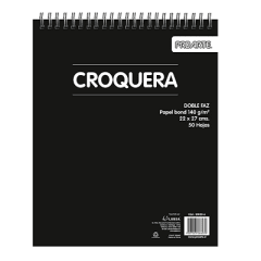 Croquera Carta Doble Faz 22x27Cm 50Hj 140Grs
