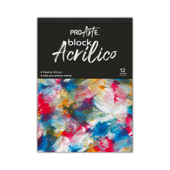 Block para Acrilicos 12Hj 400Grs 21x29.7Cm