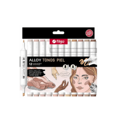 Marcador Alloy 12Un Doble punta