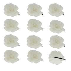 Pack 12 Pinche Rosa 11Cm Blanco Feco