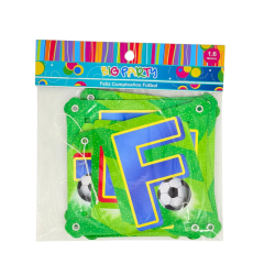 Letrero Feliz Cumpleaños Futbol 1.6Mts