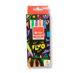 Lapiz Gel 1.0 Pop Fluor 6Un