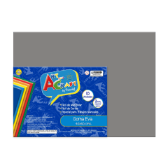 10un goma eva lisa 40x60cm gris art&craft