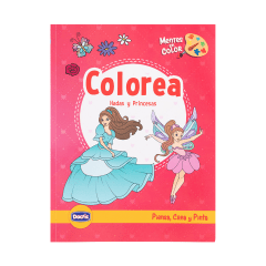 Libro para Colorear 50Pag Hada y Princesa
