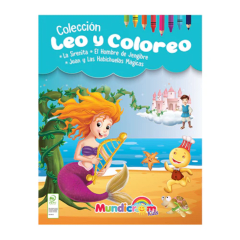 Libro De 3 Cuento Leo y Coloreo La Sirenita/ElHombre/Juan