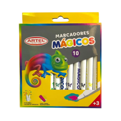 Lapiz Scripto 10 Colores Marcadores Magicos Artel