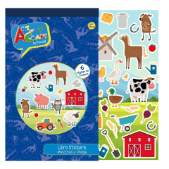 Libro Stickers 06Pag Mascotas y Granja