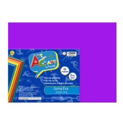 10un Goma Eva Lisa 40x60cm Morado Art&Craft