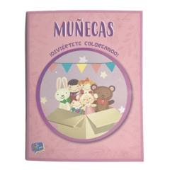 Libro para Colorear Muñecas 16Pag 27.5x21.5