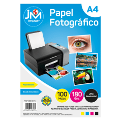 Papel Fotografico 180Grs 100Hjs A4 JmImport