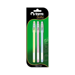 Lapiz Gel 0.8 Mix 3Un Torre