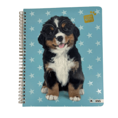 Cuaderno universitario Mat 7Mm 100Hjs Studio Pets Mooving