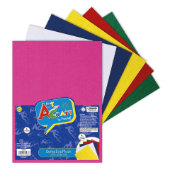 06Un Goma Eva Lamina 20X30 Surtida Plush