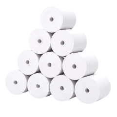 10 Rollo Papel Termico 80X80Mm 65Gr