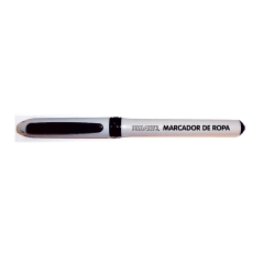 Marcador Punta Fina Ropa Negro