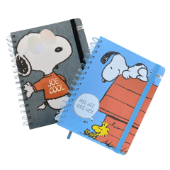 Libreta Espiral Snoopy Hojas lineadas 96Hjs Mooving