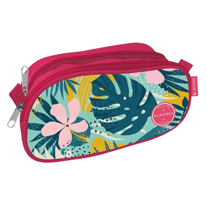 Estuche Escolar Doble Pocket Niña 3 Dis Dif1