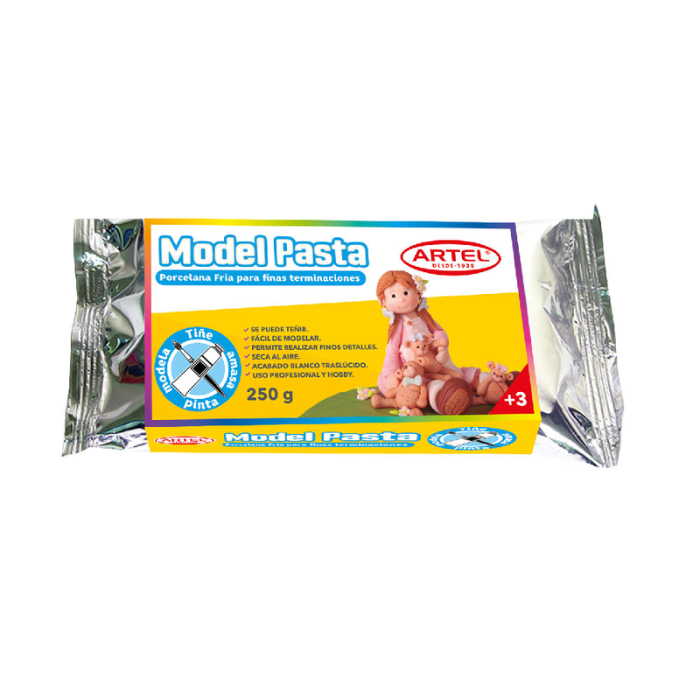 Pasta Para Modelar Porcelana Fria Blanca 250Gr1
