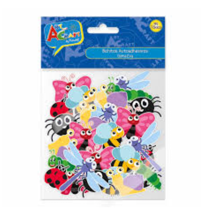 Stickers Figura Goma Eva Bichitos 50Pcs1