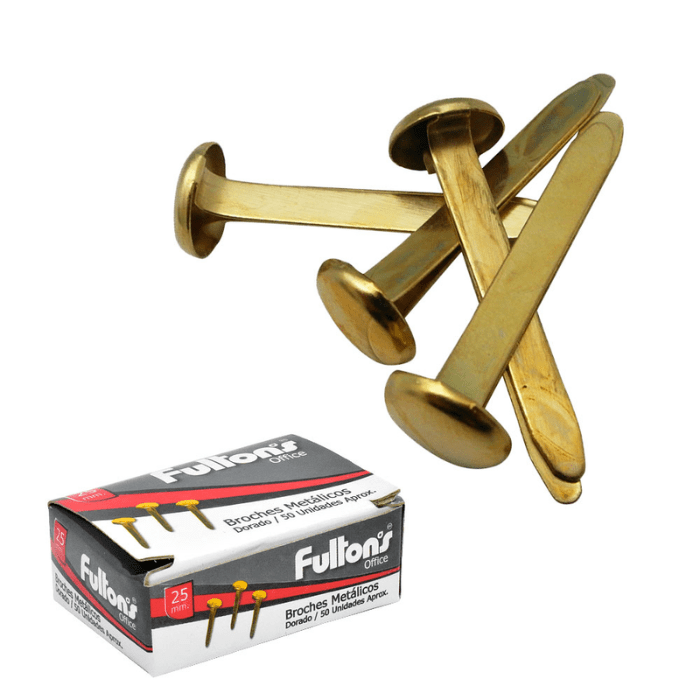 Broche Metalico Mariposa 25Mm 50Un Fultons1