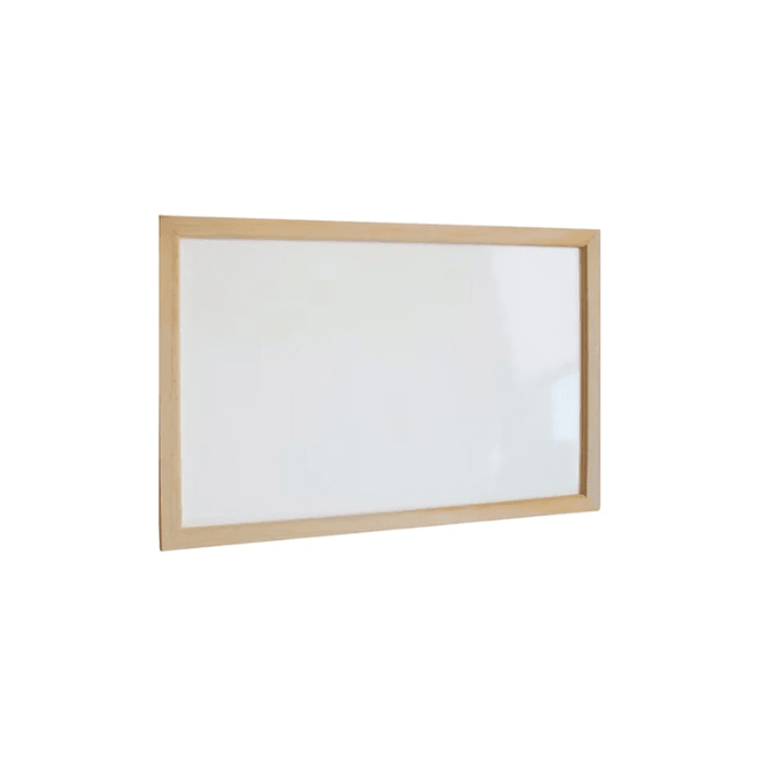 Pizarra Blanca Mural 30X45Cm Marco Madera1