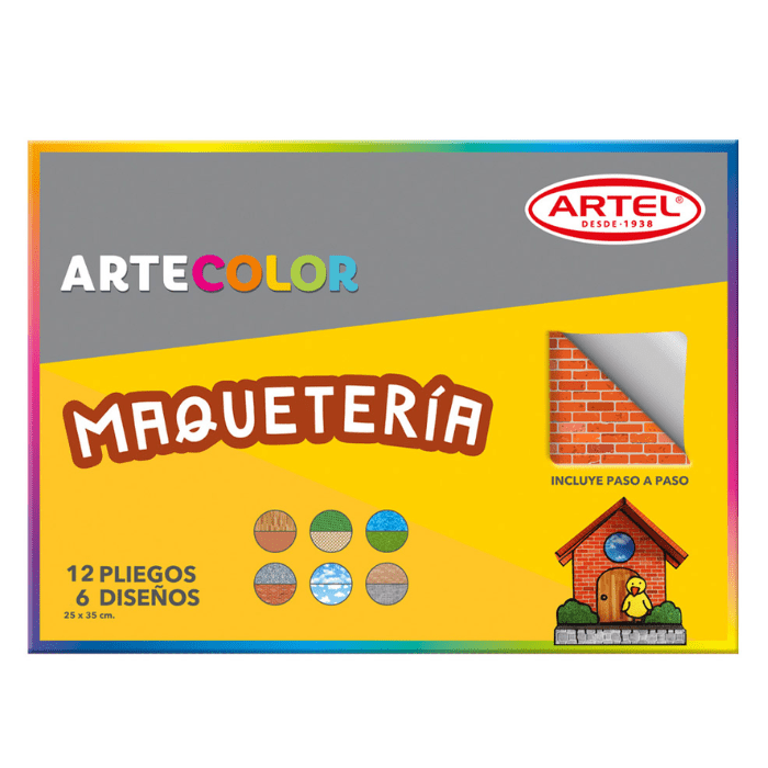 Estuche papel maqueta 25x35 6pl 12dis1