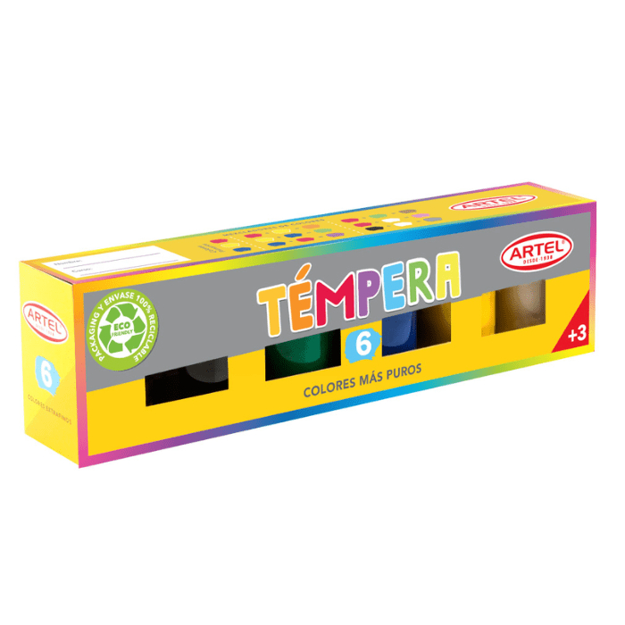 Tempera 06 Colores Surtidos 15Ml Georgi1