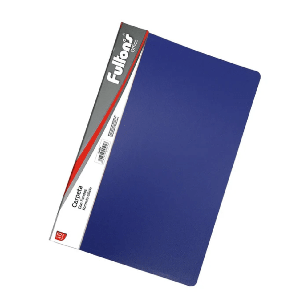 Carpeta Con Funda 10Un Oficio Azul Fultons1
