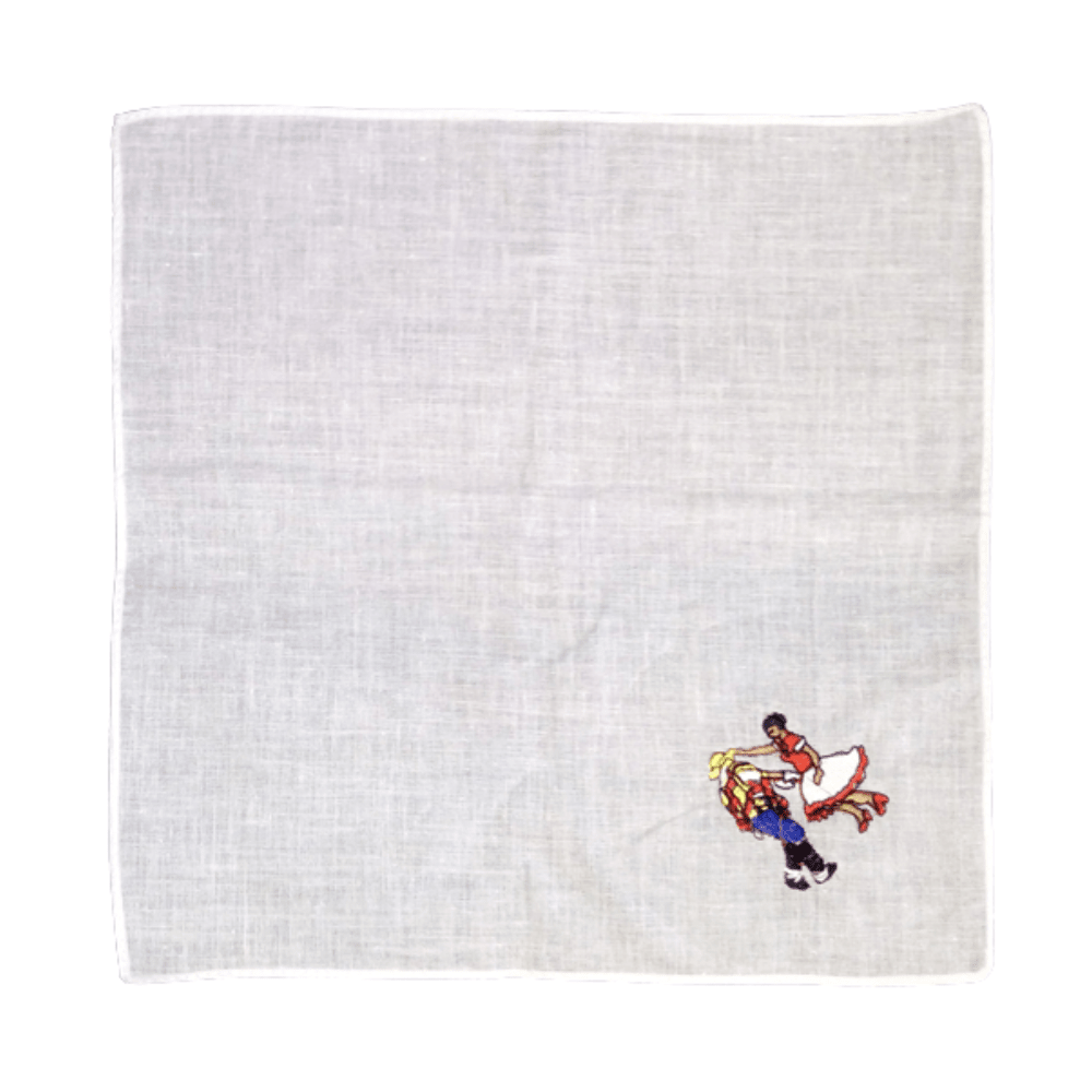 Pañuelo Blanco Pareja Bordado 30X29Cm1