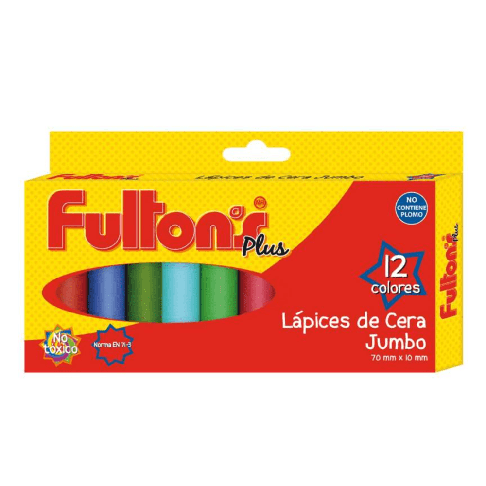 Lapiz De Cera 12Un Jumbo Fultons1
