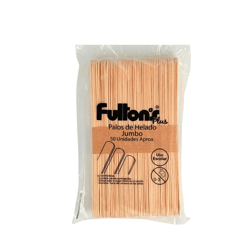 Palitos de Helado Jumbo Natural 50Un Fultons1