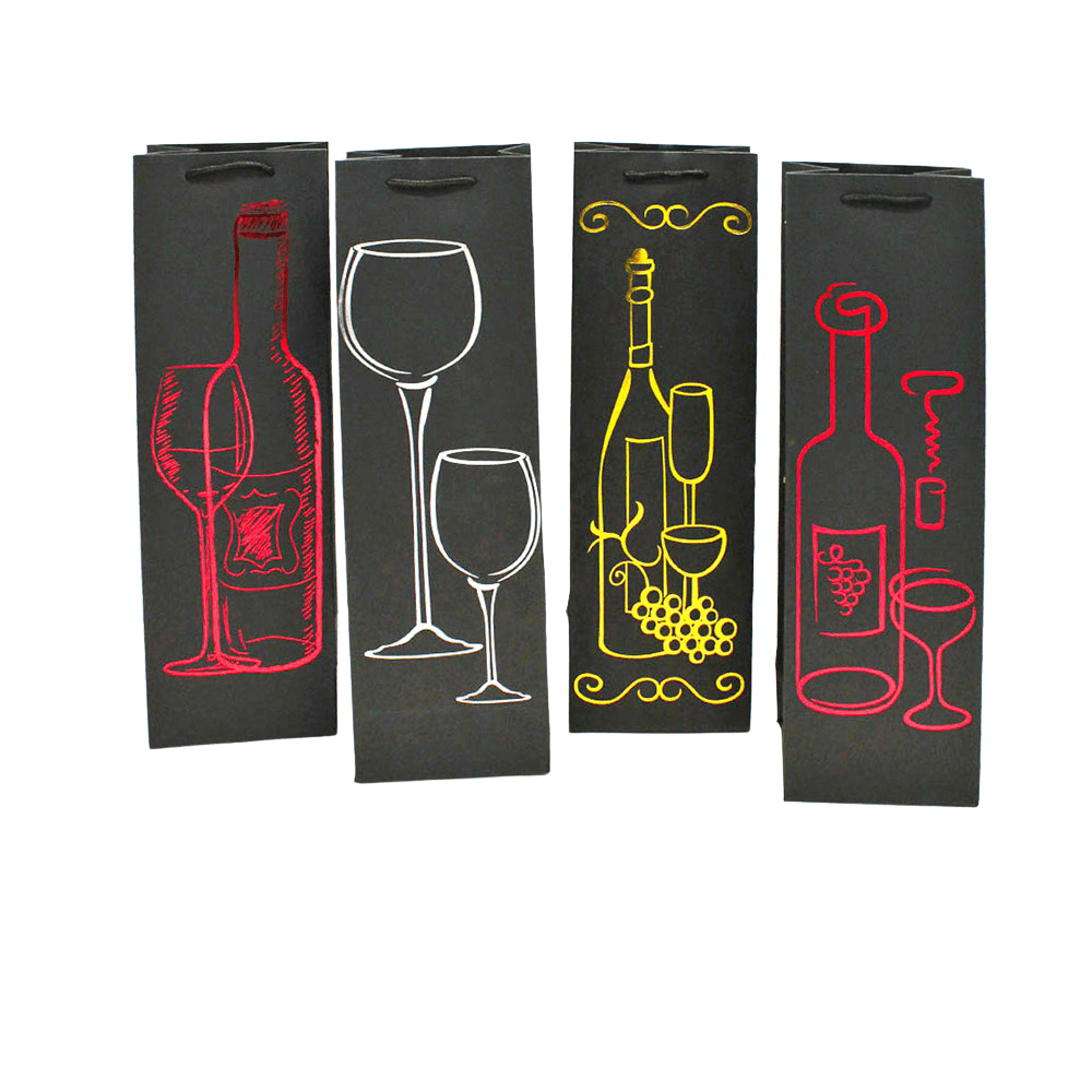 Bolsa de Regalo Vino Negro 12x39x1Un Feco1