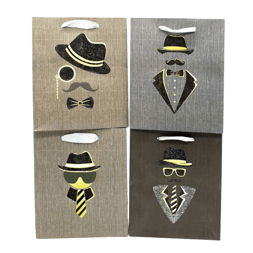 Bolsa Regalo Jumbo 30X40 Papa Glitter 3D Feco1